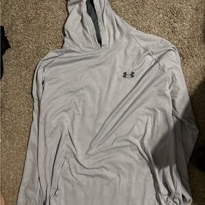 Under Armour Light Gray HeatGear Hoodie